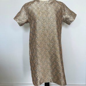 Gold Shift Dress
